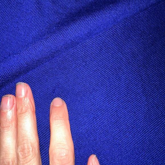 Polo Ralph Lauren Royal Blue, Custom Fit, Wool, Light Weight, V-Neck Sweater- M - Picture 4 of 7